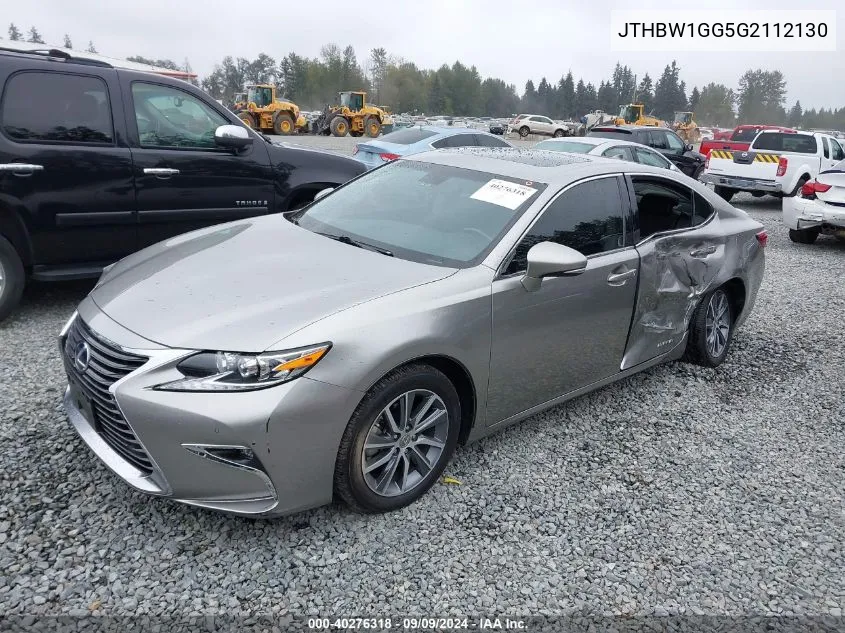 2016 Lexus Es 300H VIN: JTHBW1GG5G2112130 Lot: 40276318