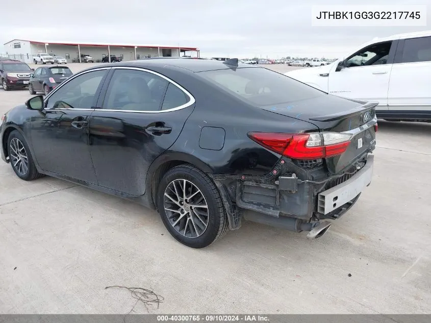 2016 Lexus Es 350 350 VIN: JTHBK1GG3G2217745 Lot: 40300765