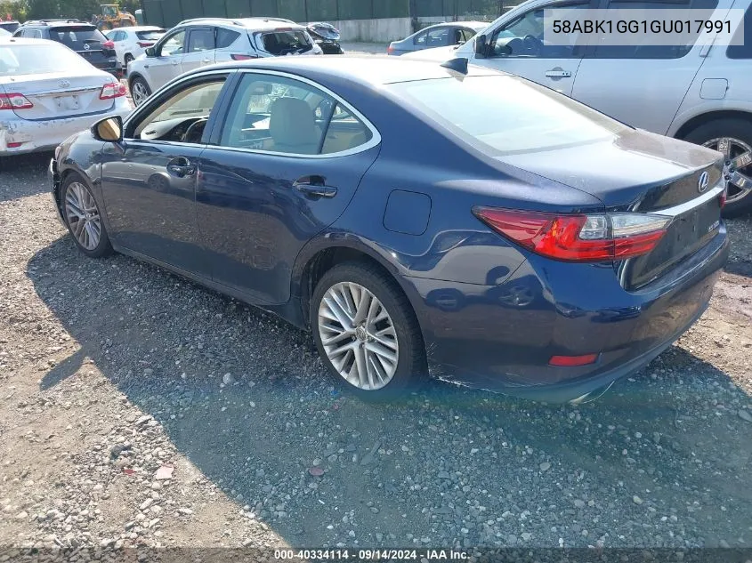 58ABK1GG1GU017991 2016 Lexus Es 350