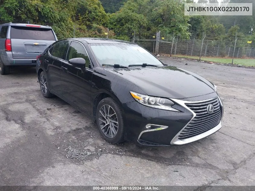 JTHBK1GGXG2230170 2016 Lexus Es 350