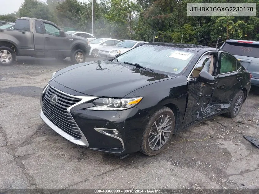 JTHBK1GGXG2230170 2016 Lexus Es 350