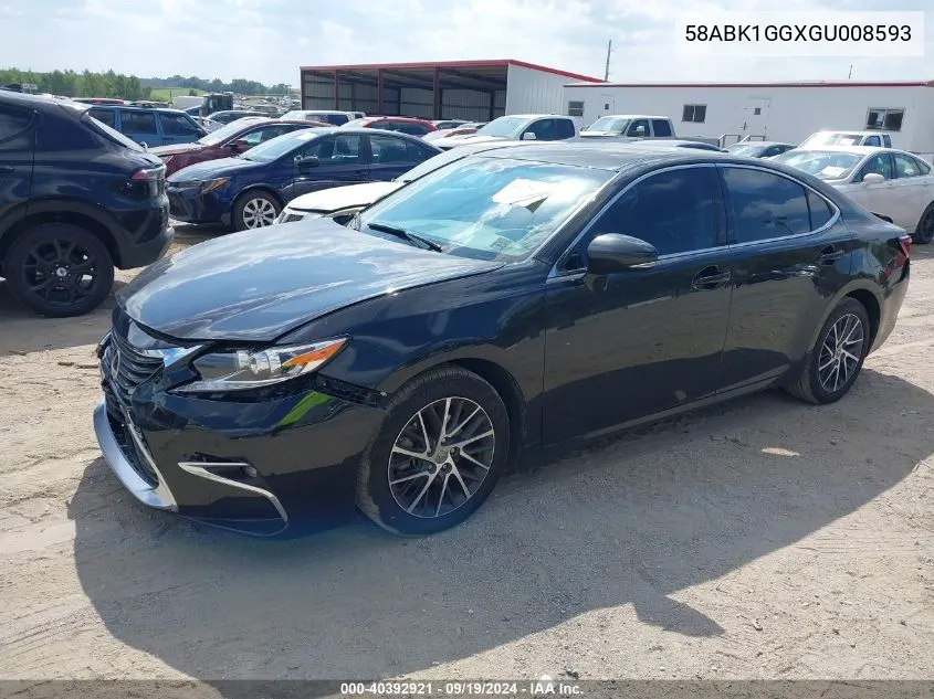 2016 Lexus Es 350 VIN: 58ABK1GGXGU008593 Lot: 40392921