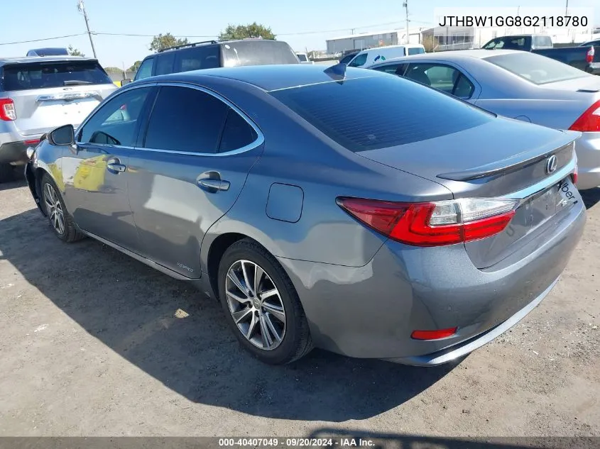 JTHBW1GG8G2118780 2016 Lexus Es 300H