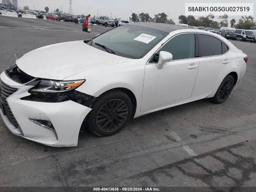 58ABK1GG5GU027519 2016 Lexus Es 350