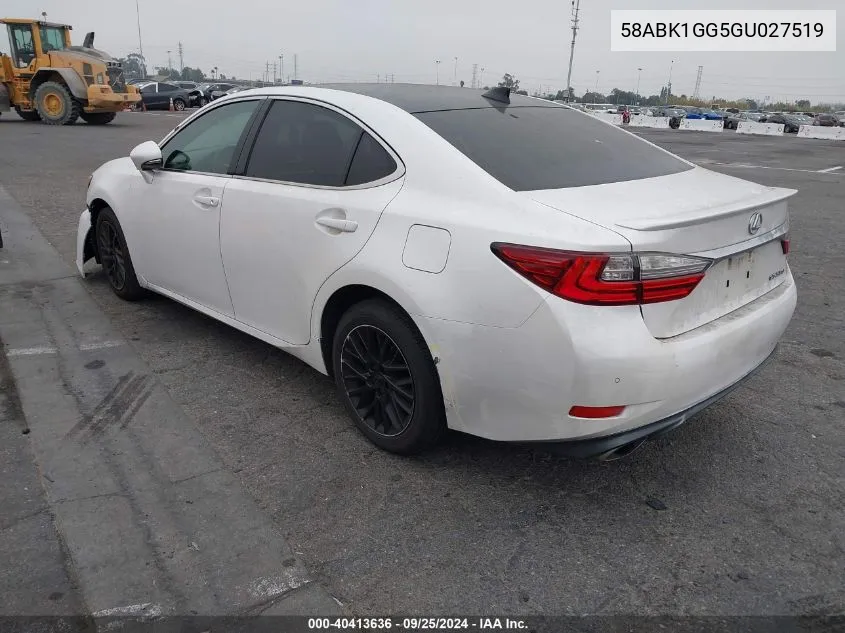 58ABK1GG5GU027519 2016 Lexus Es 350