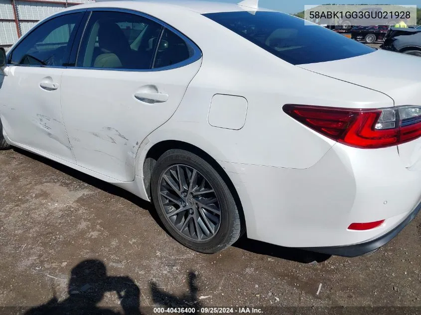 58ABK1GG3GU021928 2016 Lexus Es 350