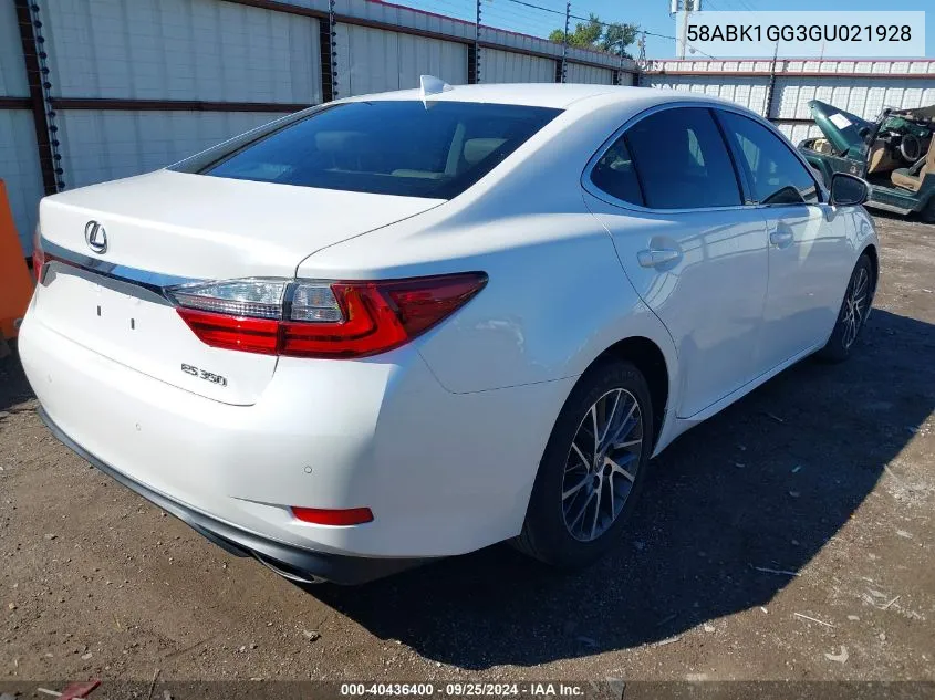 58ABK1GG3GU021928 2016 Lexus Es 350