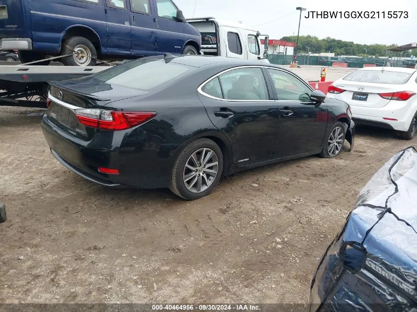 2016 Lexus Es 300H VIN: JTHBW1GGXG2115573 Lot: 40464956