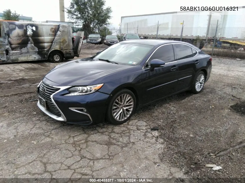 58ABK1GG6GU016321 2016 Lexus Es 350