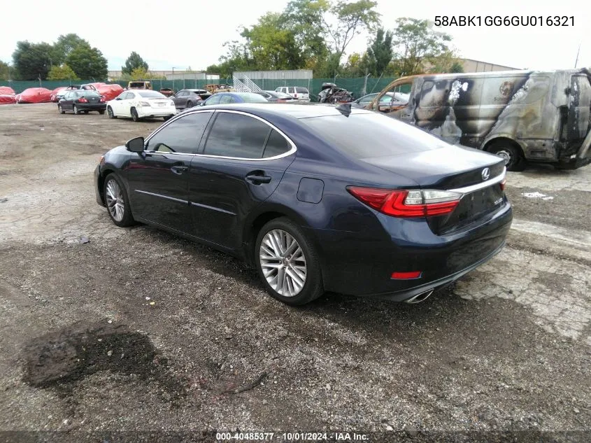 58ABK1GG6GU016321 2016 Lexus Es 350