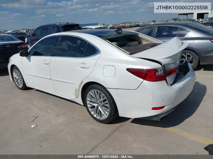 JTHBK1GG0G2225558 2016 Lexus Es 350