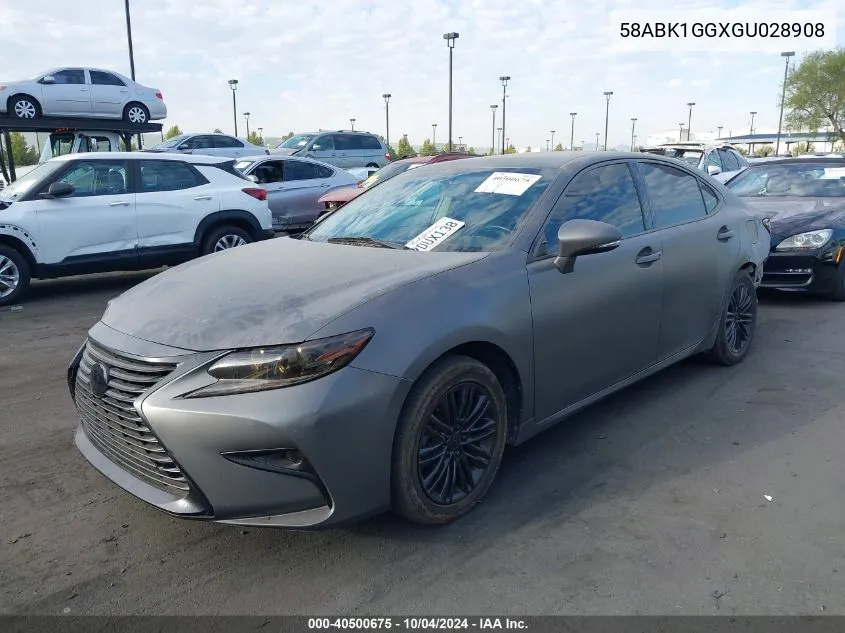 2016 Lexus Es 350 VIN: 58ABK1GGXGU028908 Lot: 40500675