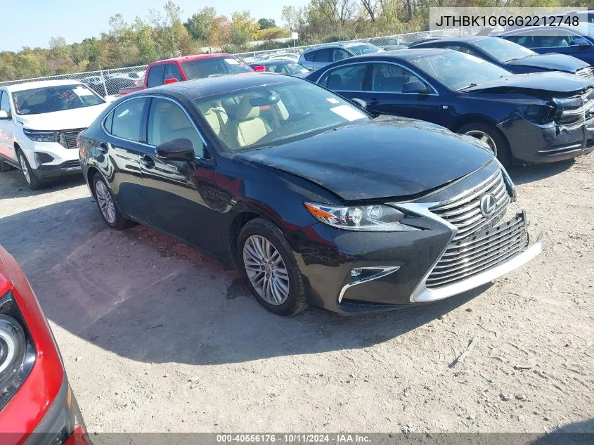 JTHBK1GG6G2212748 2016 Lexus Es 350