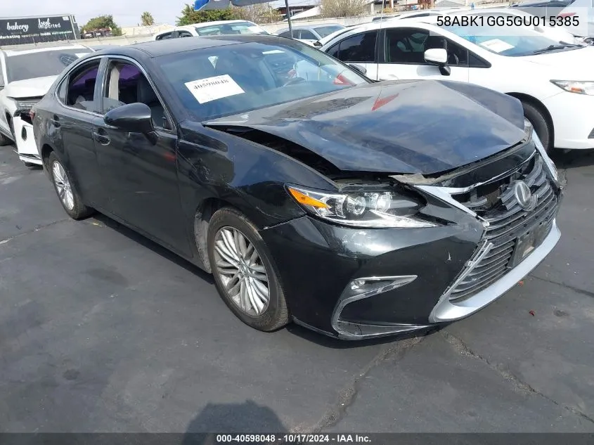 2016 Lexus Es 350 VIN: 58ABK1GG5GU015385 Lot: 40598048