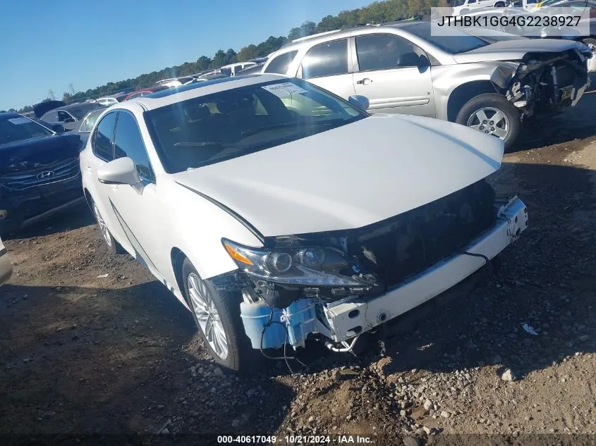 2016 Lexus Es 350 VIN: JTHBK1GG4G2238927 Lot: 40617049