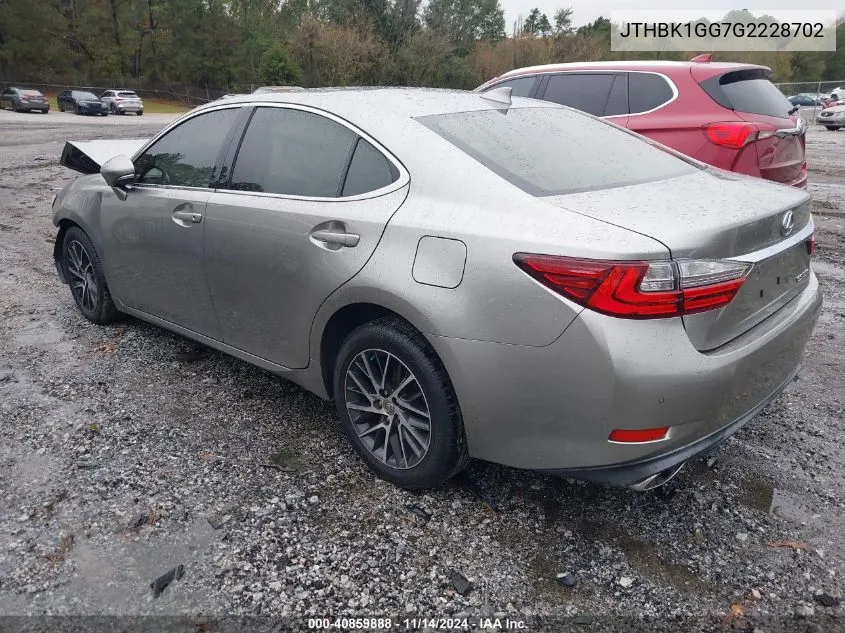 2016 Lexus Es 350 VIN: JTHBK1GG7G2228702 Lot: 40859888