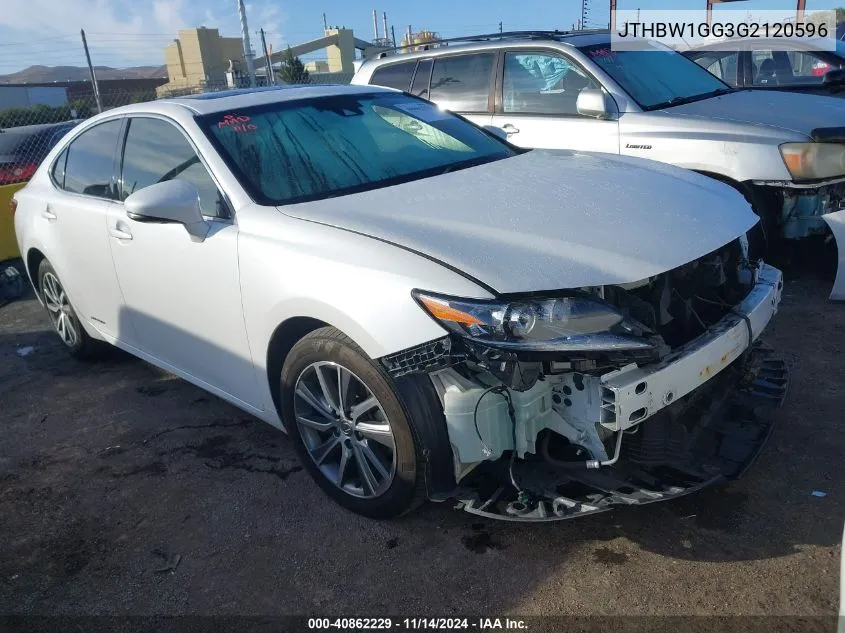 2016 Lexus Es 300H VIN: JTHBW1GG3G2120596 Lot: 40862229