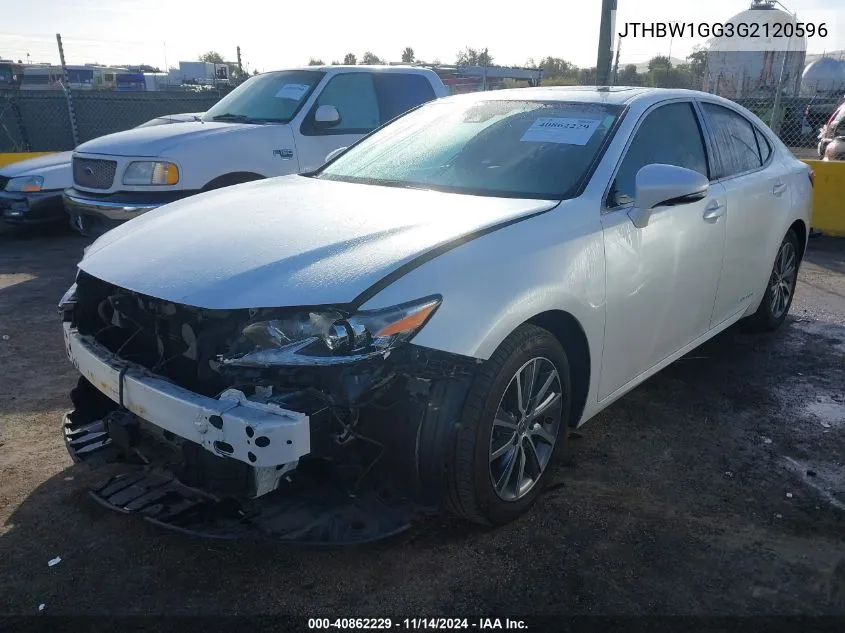 2016 Lexus Es 300H VIN: JTHBW1GG3G2120596 Lot: 40862229