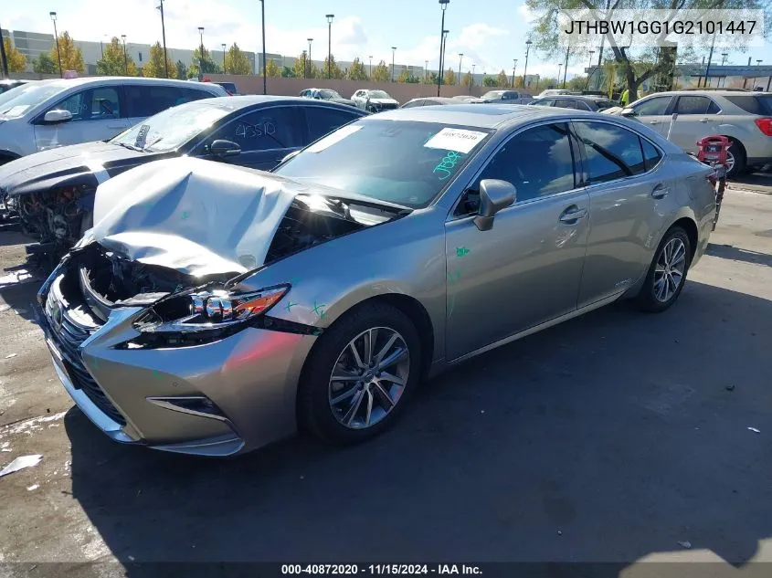 2016 Lexus Es 300H VIN: JTHBW1GG1G2101447 Lot: 40872020