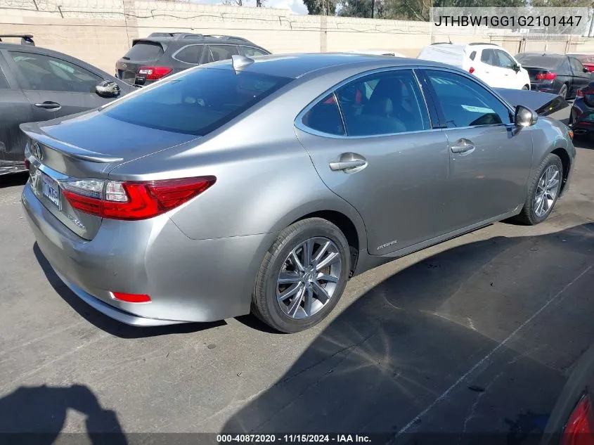 2016 Lexus Es 300H VIN: JTHBW1GG1G2101447 Lot: 40872020