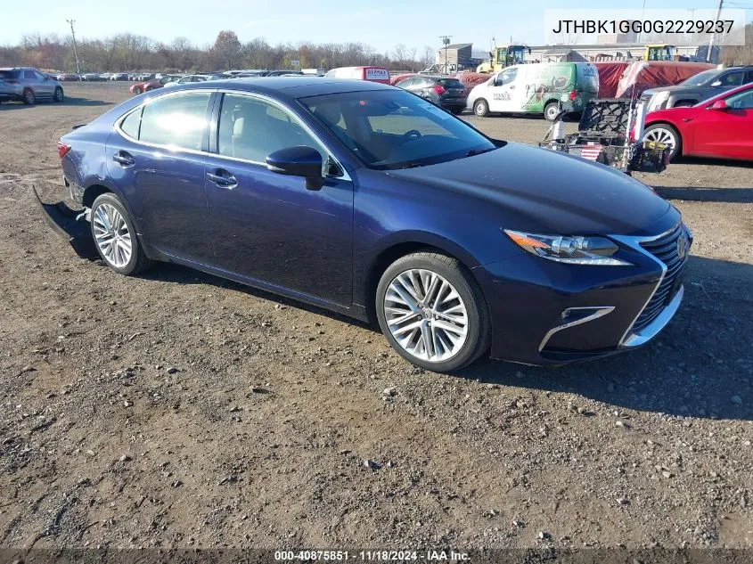 2016 Lexus Es 350 VIN: JTHBK1GG0G2229237 Lot: 40875851