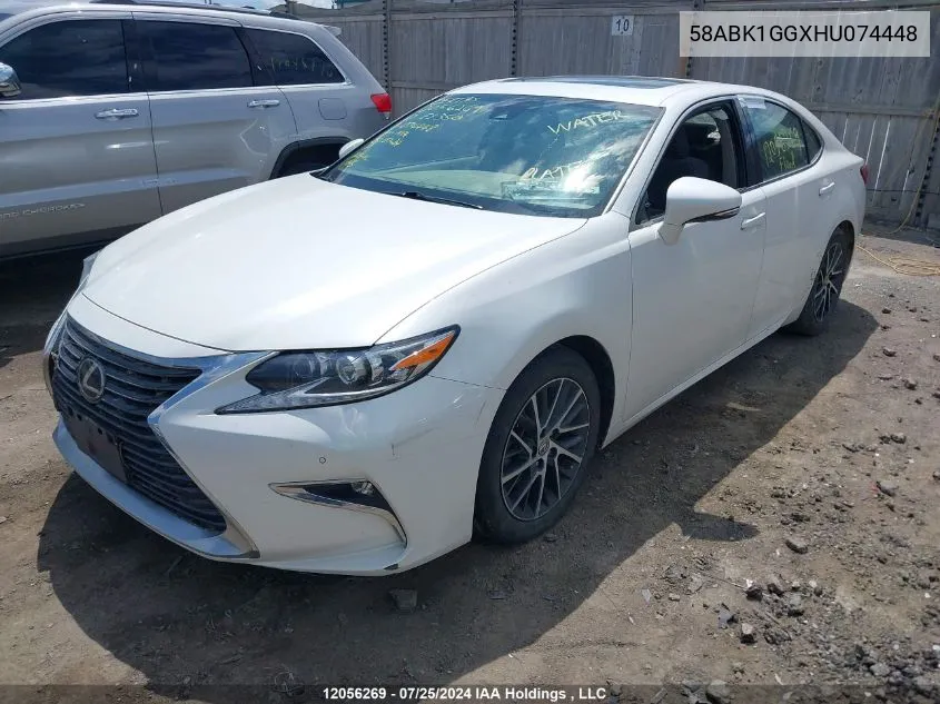 2017 Lexus Es 350 350 VIN: 58ABK1GGXHU074448 Lot: 12056269