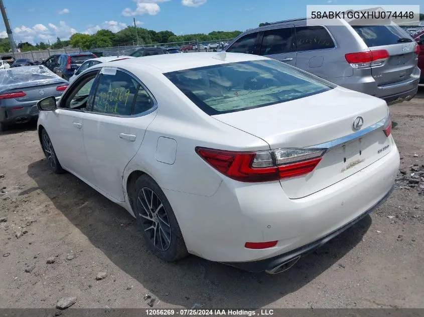 2017 Lexus Es 350 350 VIN: 58ABK1GGXHU074448 Lot: 12056269