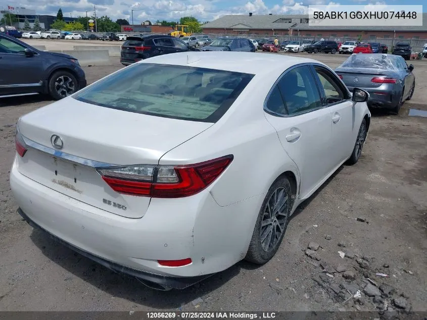 2017 Lexus Es 350 350 VIN: 58ABK1GGXHU074448 Lot: 12056269