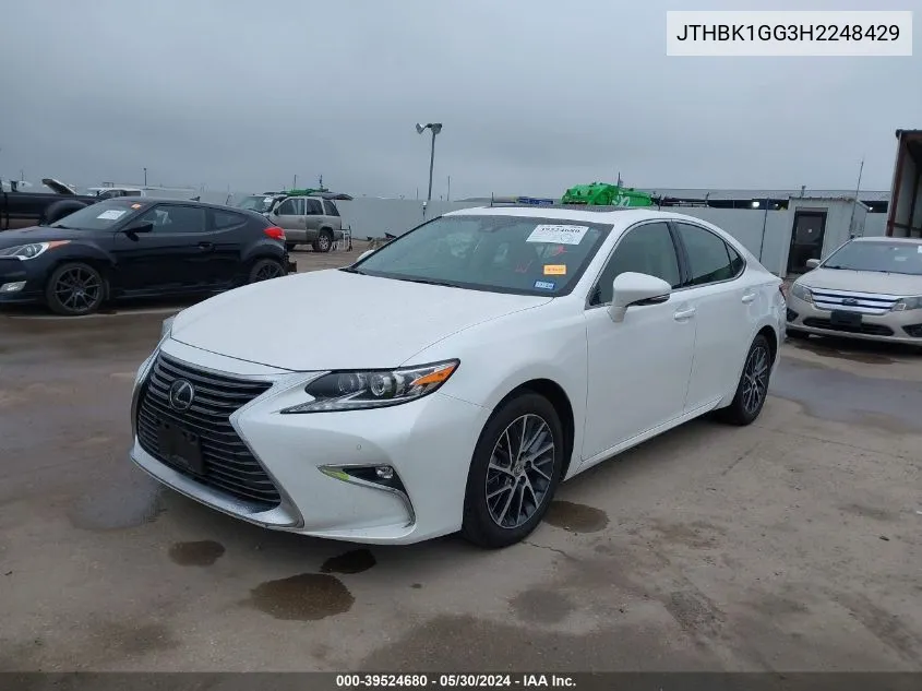 JTHBK1GG3H2248429 2017 Lexus Es 350