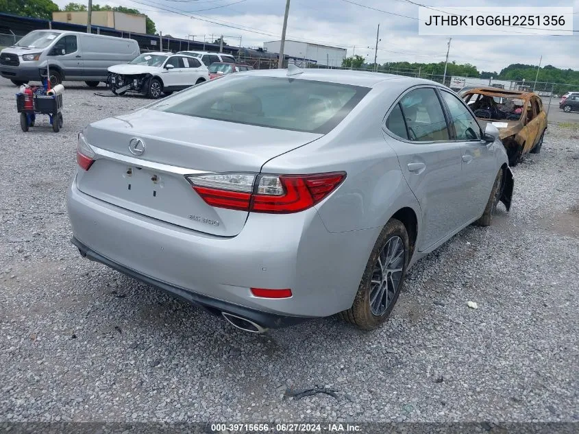 JTHBK1GG6H2251356 2017 Lexus Es 350