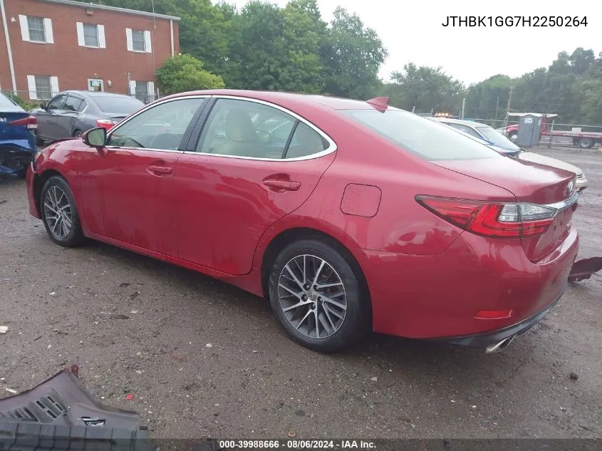 JTHBK1GG7H2250264 2017 Lexus Es 350