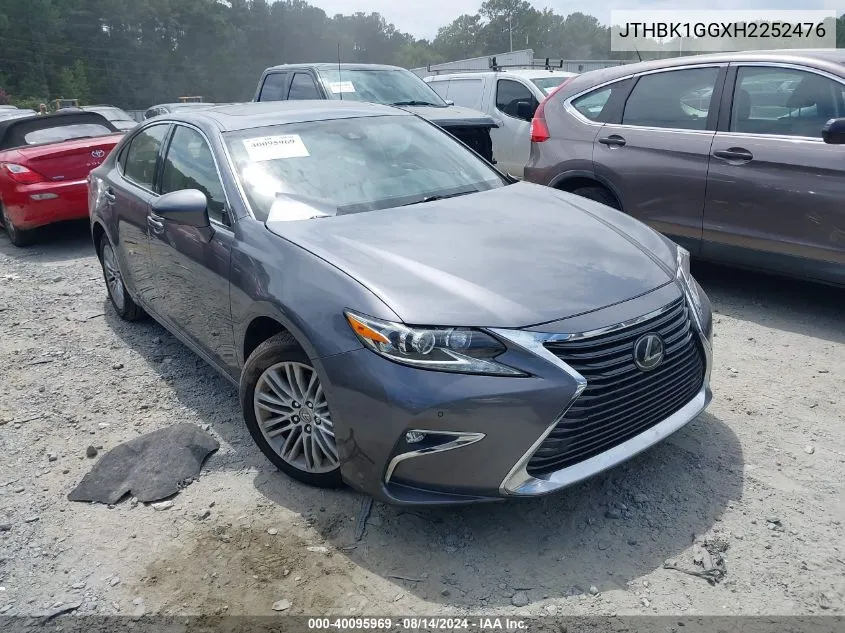 JTHBK1GGXH2252476 2017 Lexus Es 350