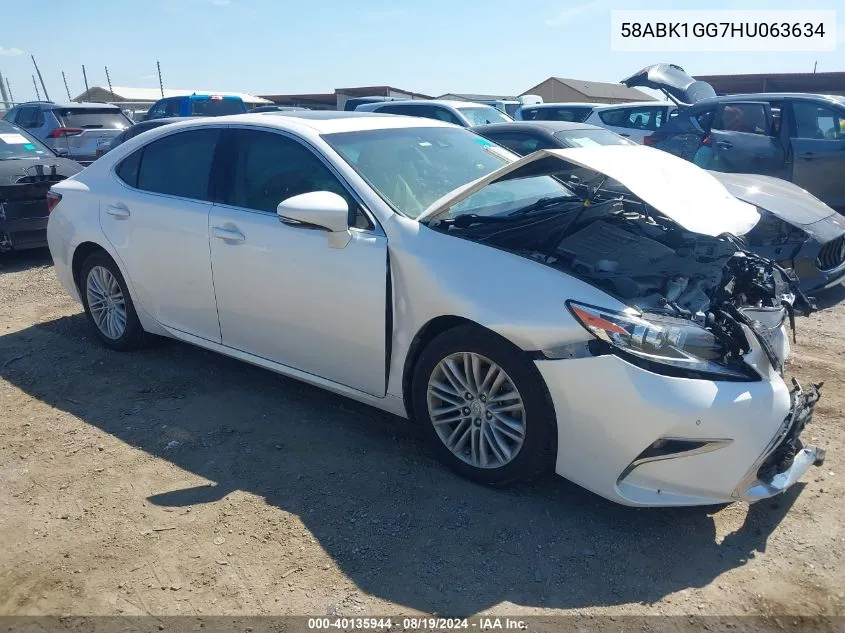 58ABK1GG7HU063634 2017 Lexus Es 350