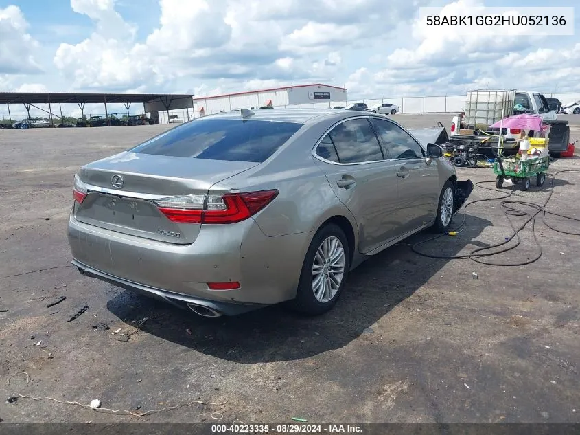 58ABK1GG2HU052136 2017 Lexus Es 350