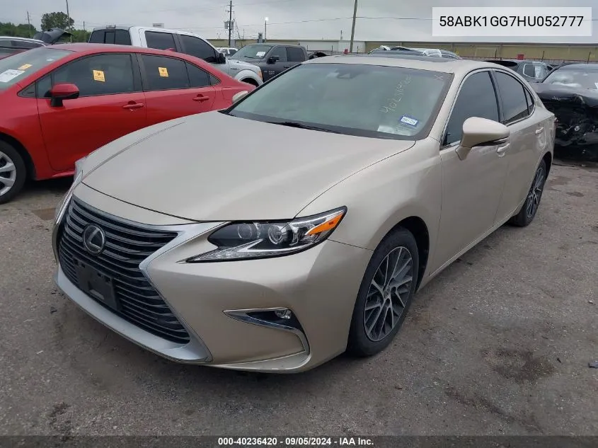 2017 Lexus Es 350 350 VIN: 58ABK1GG7HU052777 Lot: 40236420