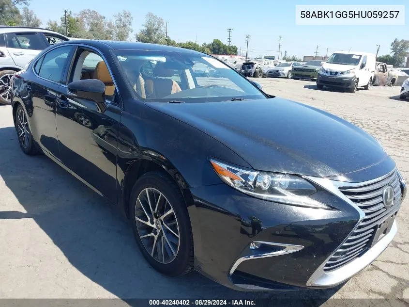 58ABK1GG5HU059257 2017 Lexus Es 350