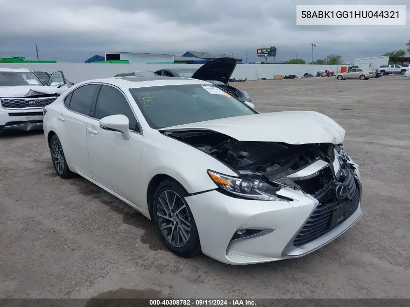 2017 Lexus Es 350 VIN: 58ABK1GG1HU044321 Lot: 40308782