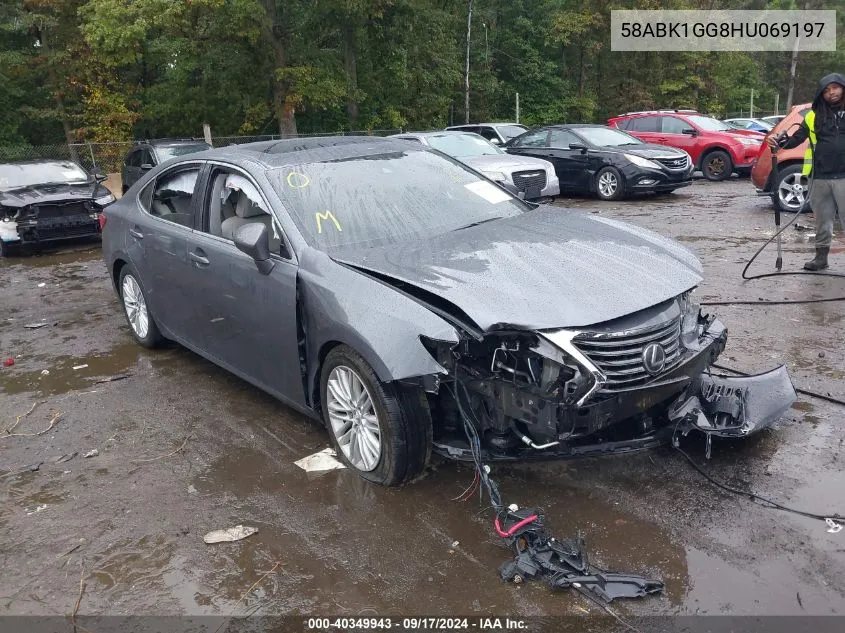 2017 Lexus Es 350 VIN: 58ABK1GG8HU069197 Lot: 40349943