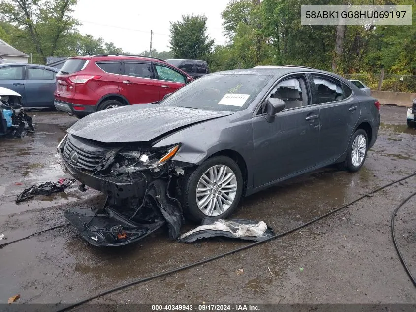 2017 Lexus Es 350 VIN: 58ABK1GG8HU069197 Lot: 40349943