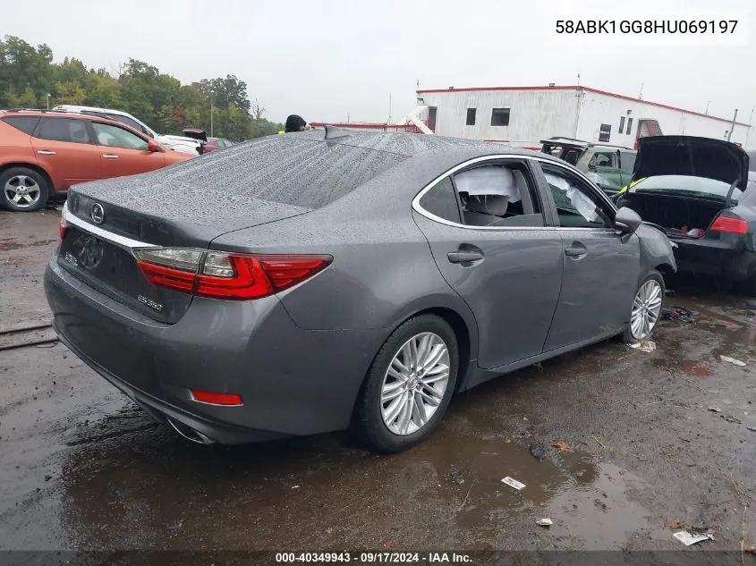 2017 Lexus Es 350 VIN: 58ABK1GG8HU069197 Lot: 40349943