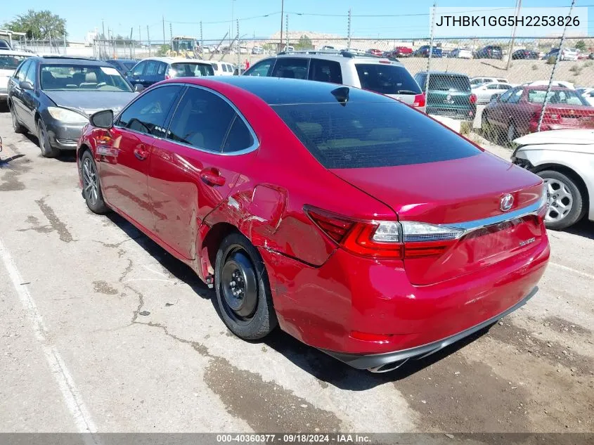 2017 Lexus Es 350 VIN: JTHBK1GG5H2253826 Lot: 40360377