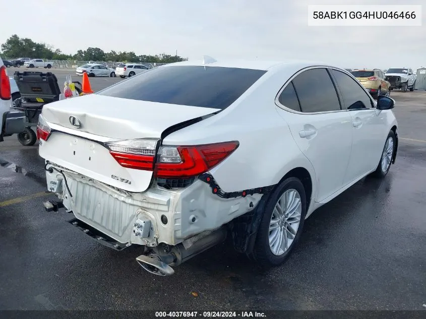 2017 Lexus Es 350 VIN: 58ABK1GG4HU046466 Lot: 40376947