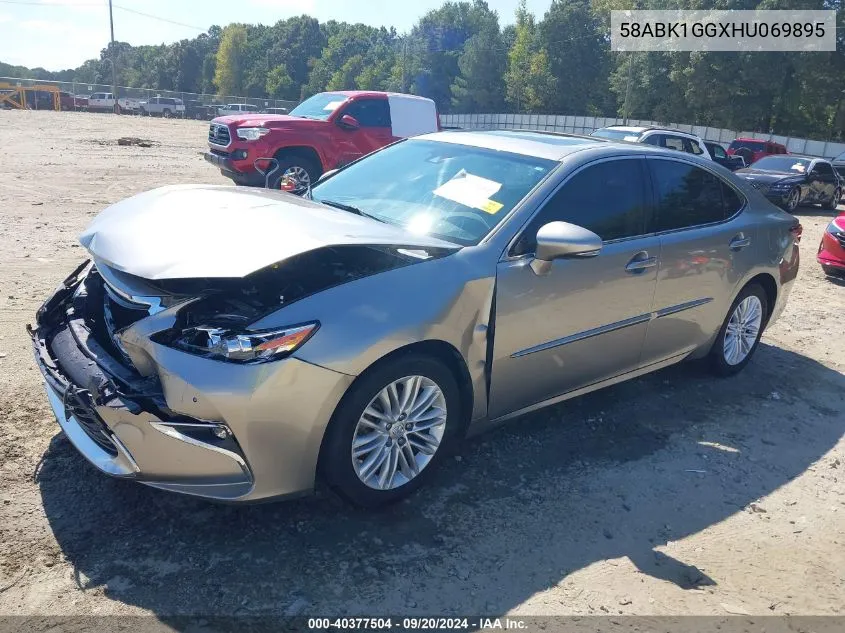 2017 Lexus Es 350 VIN: 58ABK1GGXHU069895 Lot: 40377504