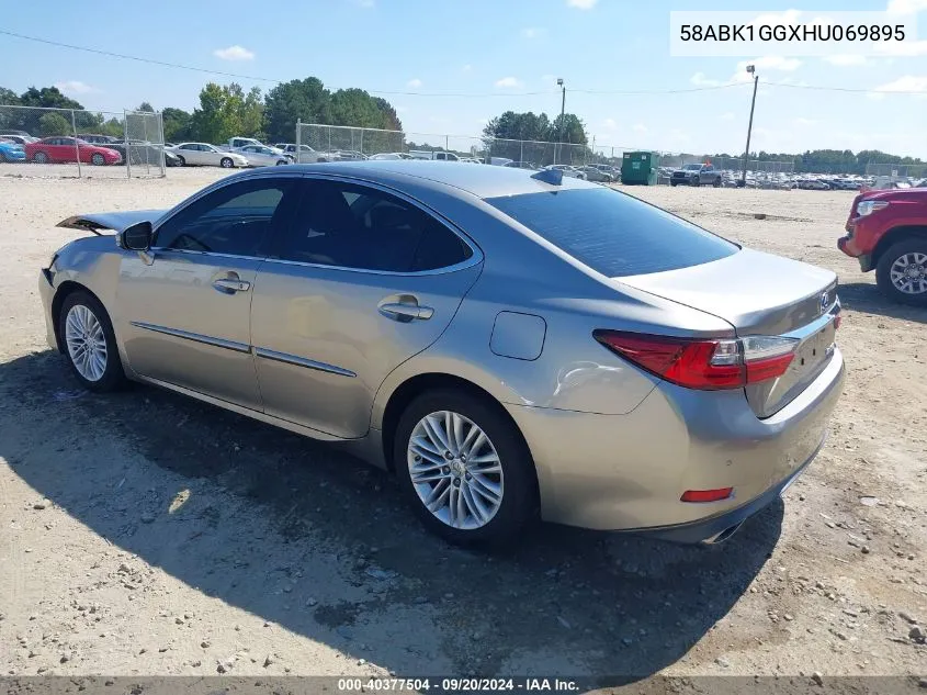 2017 Lexus Es 350 VIN: 58ABK1GGXHU069895 Lot: 40377504