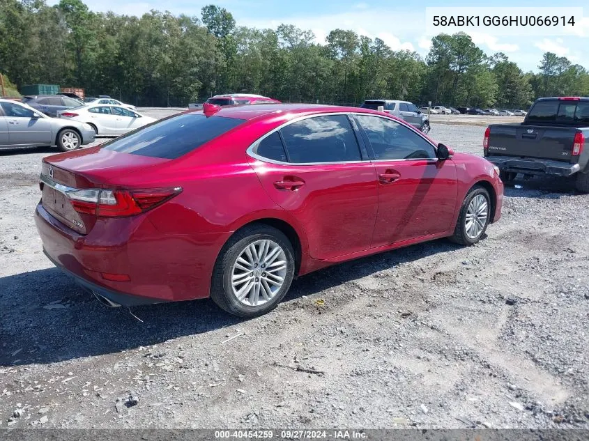 58ABK1GG6HU066914 2017 Lexus Es 350