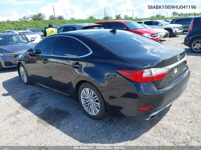 2017 Lexus Es 350 VIN: 58ABK1GG9HU041196 Lot: 40468311