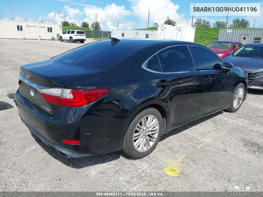 2017 Lexus Es 350 VIN: 58ABK1GG9HU041196 Lot: 40468311