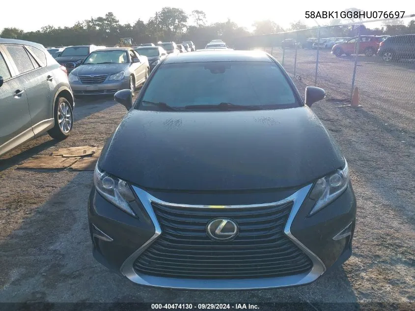 2017 Lexus Es 350 VIN: 58ABK1GG8HU076697 Lot: 40474130