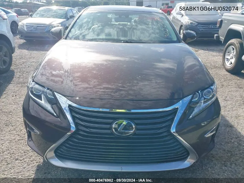 2017 Lexus Es 350 VIN: 58ABK1GG6HU052074 Lot: 40476982