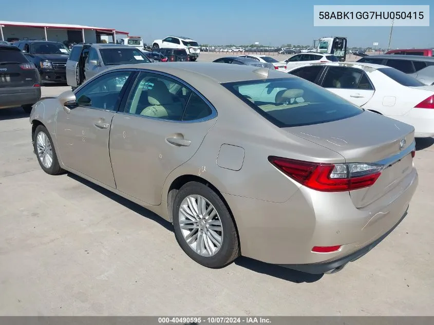 2017 Lexus Es 350 350 VIN: 58ABK1GG7HU050415 Lot: 40490595